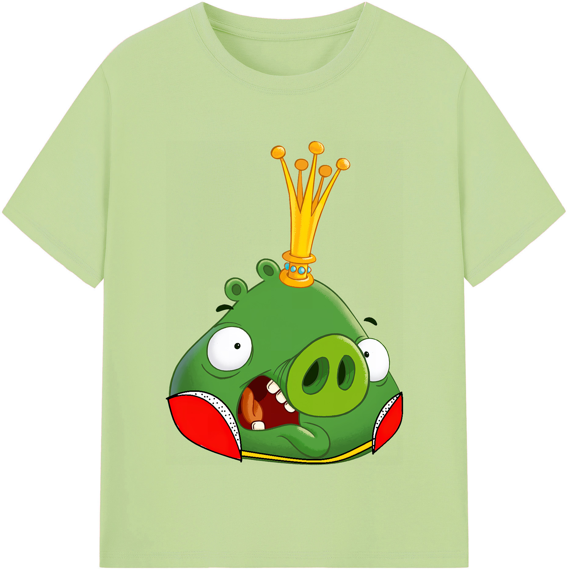 （画像用） Angry Birds アングリーバード 綿100％半袖Tシャツ（フロントプリント）